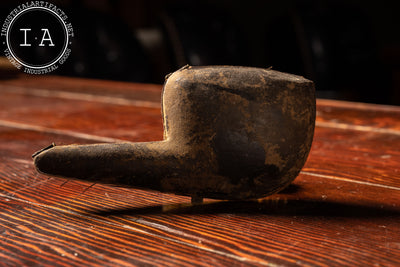 Antique WDC Genuine Meerschaum Carved Rams Head Tobacco Pipe
