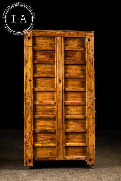 c. 1930 Wooden Card Catalog By Remington Rand