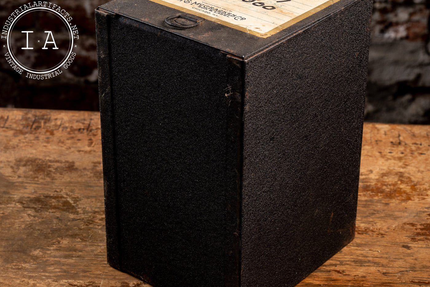Vintage McCracken Steel Smooth Arch Metal Prescription Box