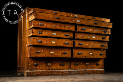 c. 1940 Wooden Laboratory Cabinet