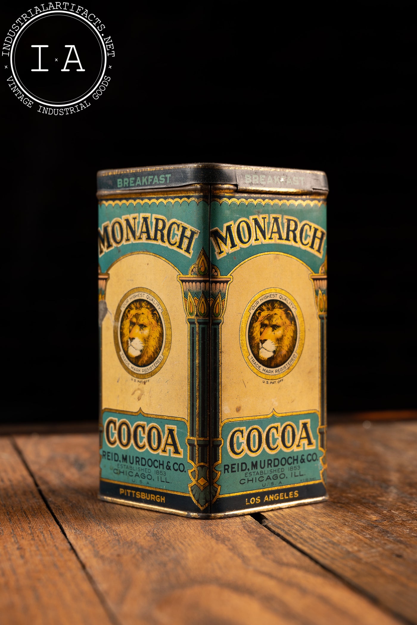 Vintage Monarch Cocoa Tin