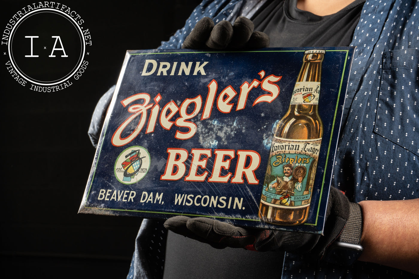 Vintage TOC Ziegler Beer Sign