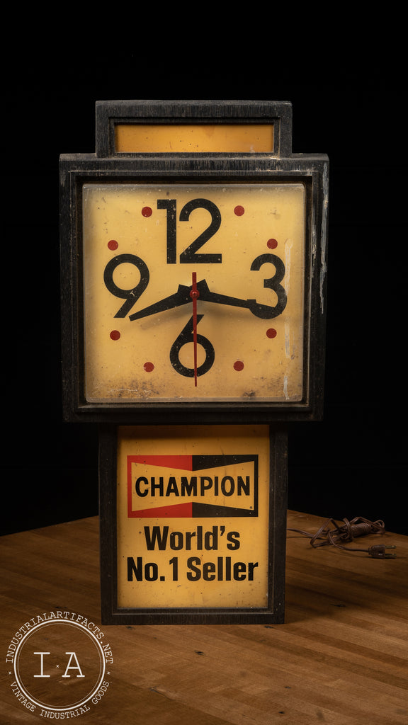 インテリア時計 CHAMPION vintage clock Vintage Champion Wall Clock – Industrial Artifacts