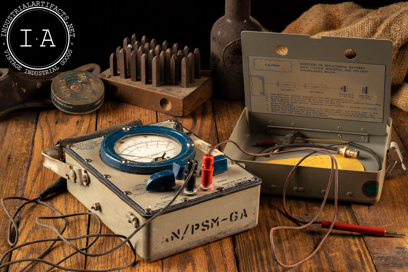 Vintage Industrial Analog Multimeter