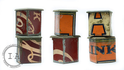 Antique Folk Art Folding Storage Box