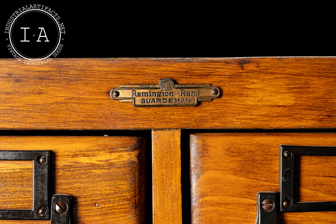 c. 1930 Wooden Card Catalog By Remington Rand