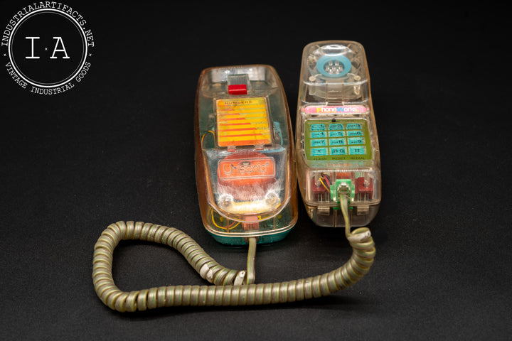 Vintage Clear Crazy Landline Telephone – Industrial Artifacts