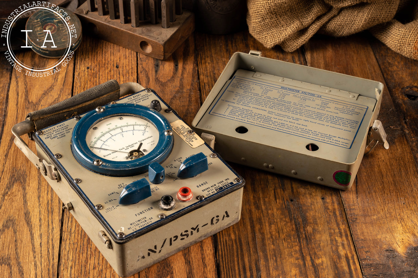 Vintage Industrial Analog Multimeter – Industrial Artifacts