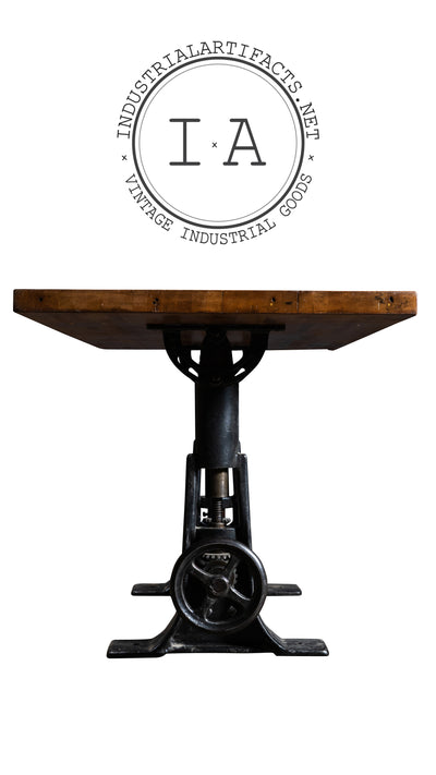 Industrial Crank Base Drafting Table