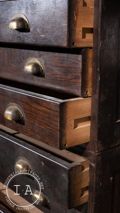Early 20th Century 12 Drawer Industrial Flat File