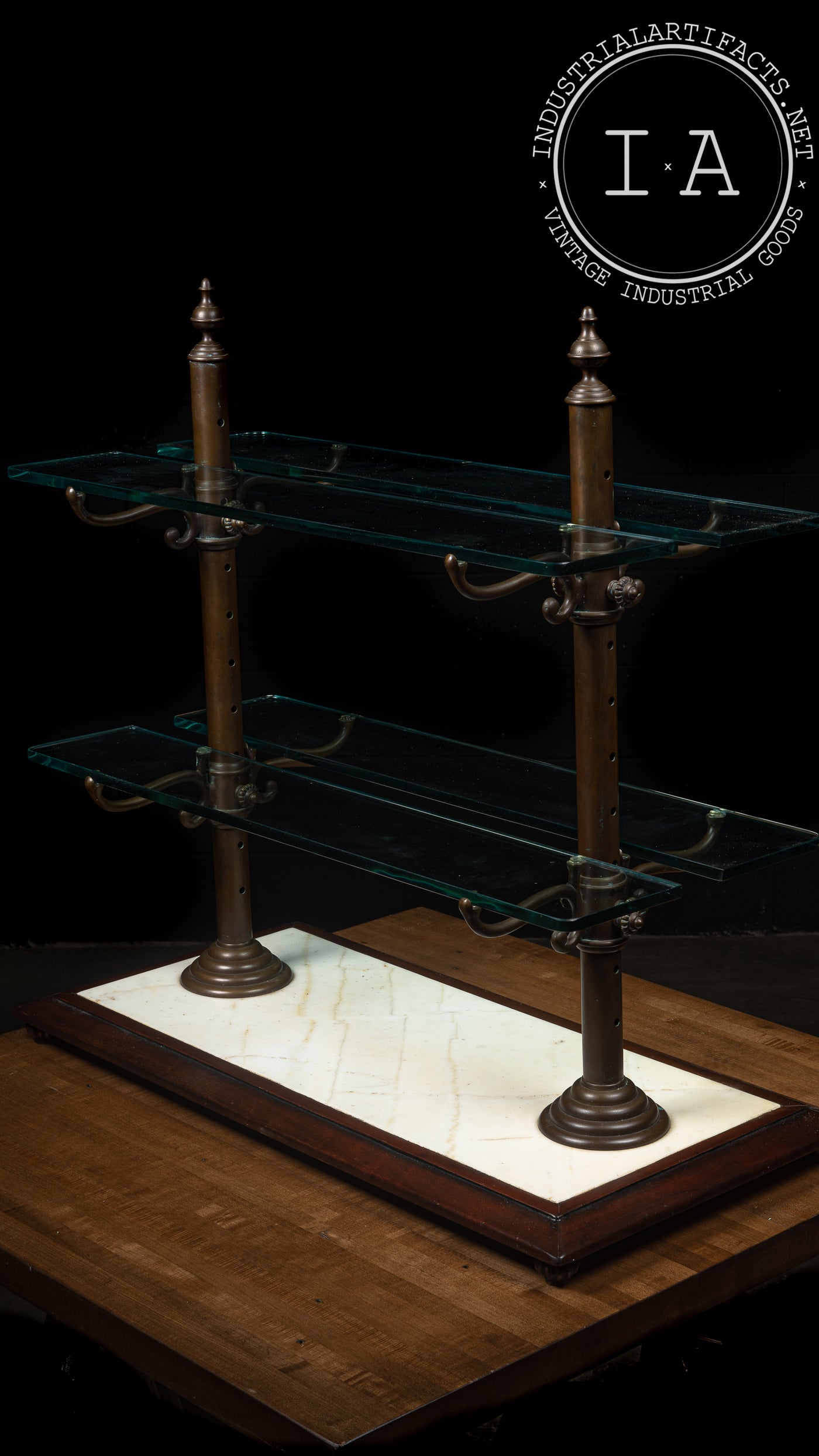 Early 20th Century Style Countertop Display Shelf