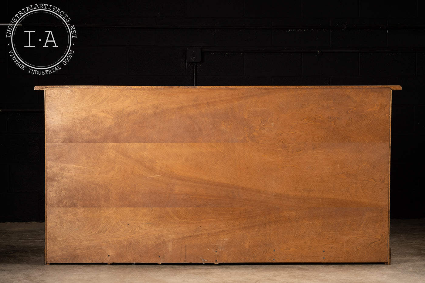 Vintage Wooden Laboratory Cabinet