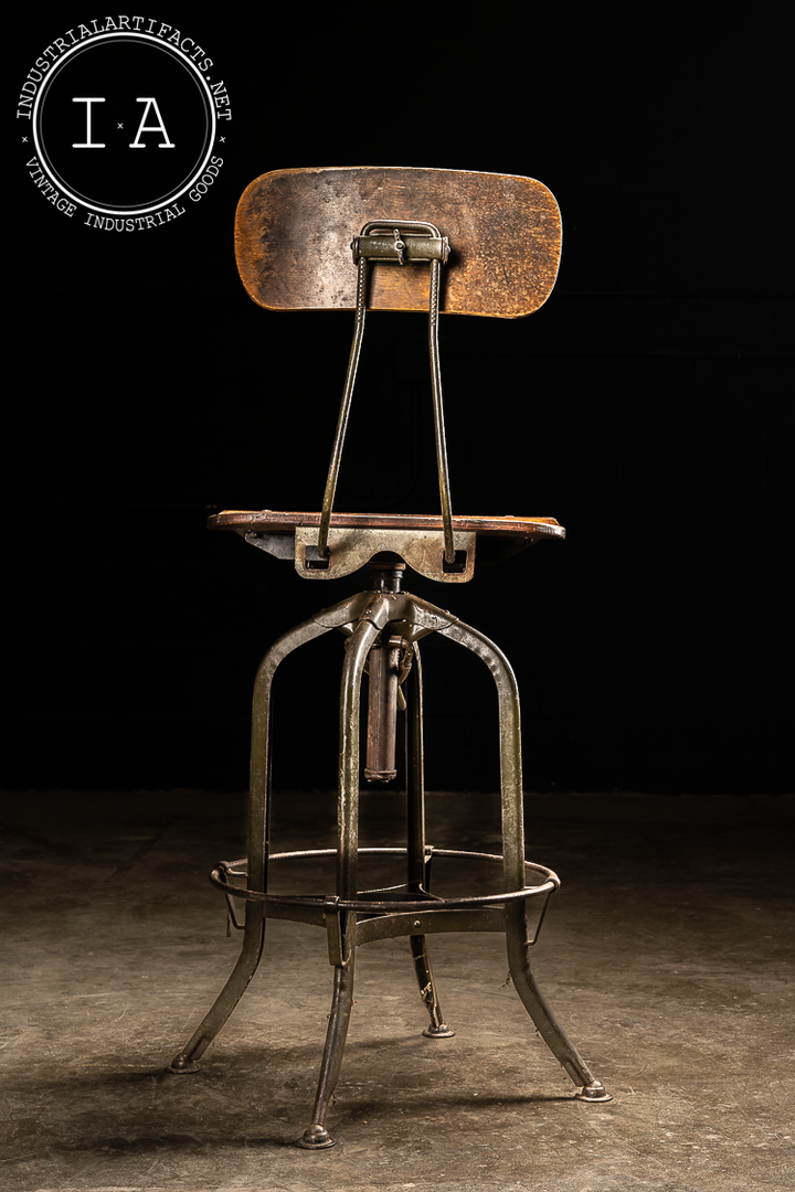 Toledo Metal Furniture Company Adjustable Stool – Industrial
