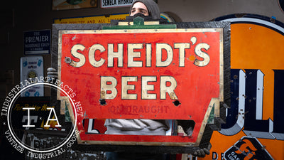 Antique Scheidt's Beer Neon Sign c. 1930