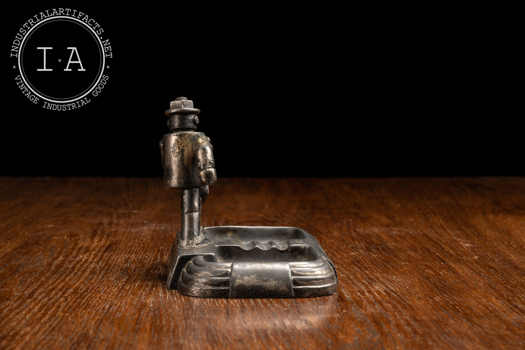 Vintage Iron Fireman Ashtray – Industrial Artifacts