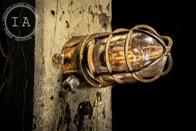 Brass Nautical Explosion Proof Wall Mounted Lamp