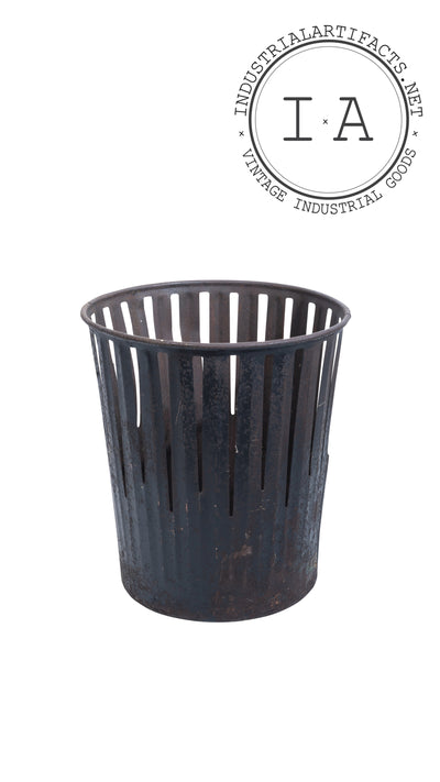 Antique Industrial Waste Basket