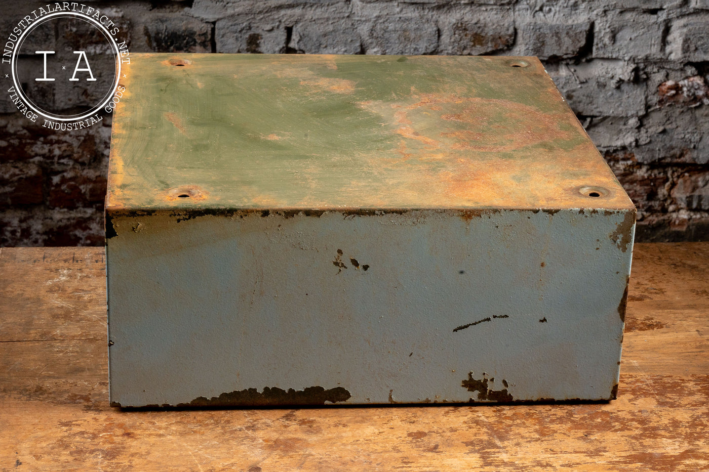 Blue Chippy Metal Cabinet