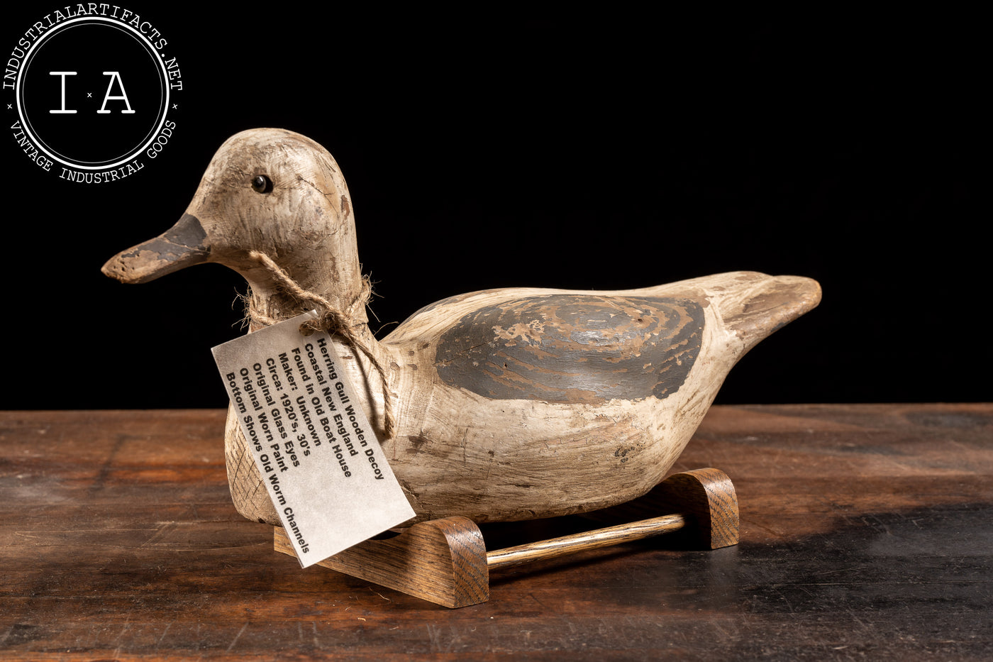 c. 1920 Wooden Herring Gull Decoy