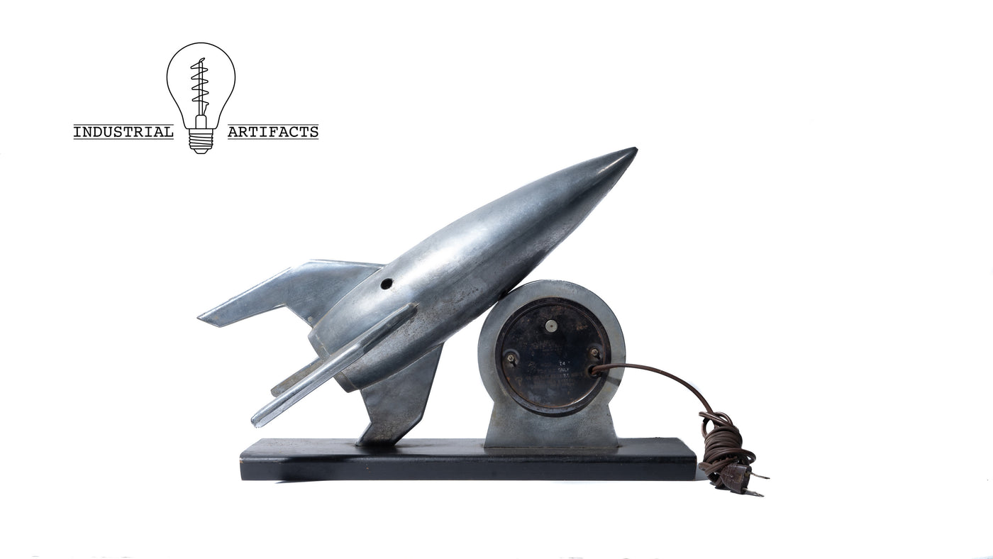 1950 Space Age Rocket Clock by Lanshire