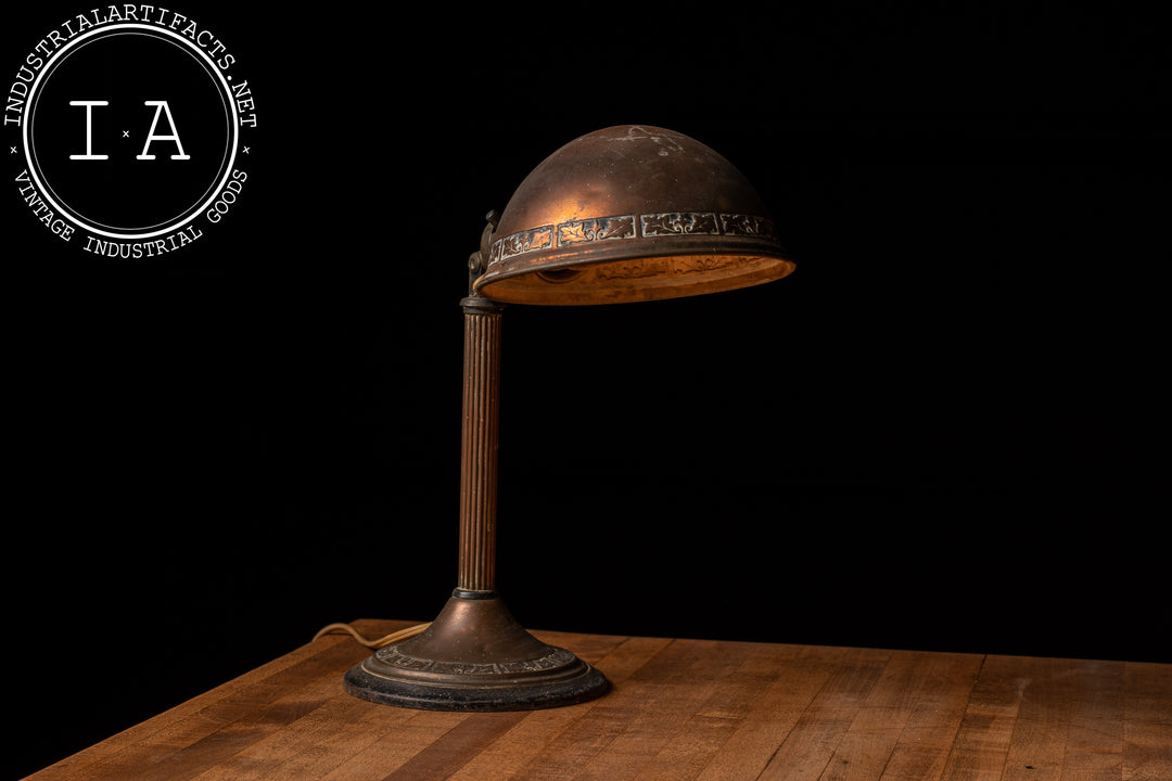 【USA製】Greist Products アンティーク ヴィンテージランプ Vintage Greist Adjustable Copper Desk Lamp – Industrial Artifacts