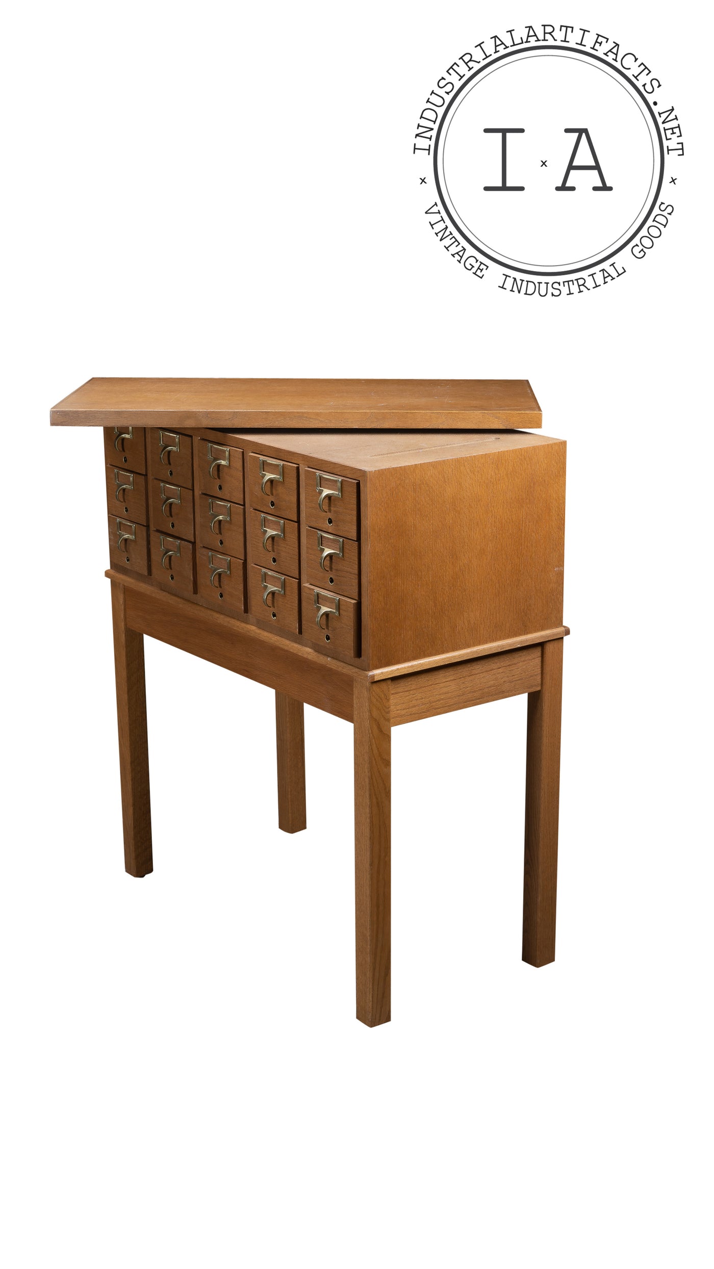 Antique Industrial Card Catalog