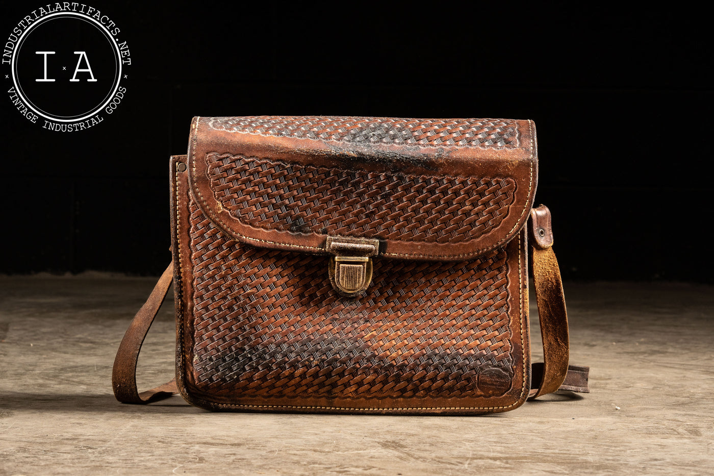 Vintage Grundmans Leather Skeet Bag