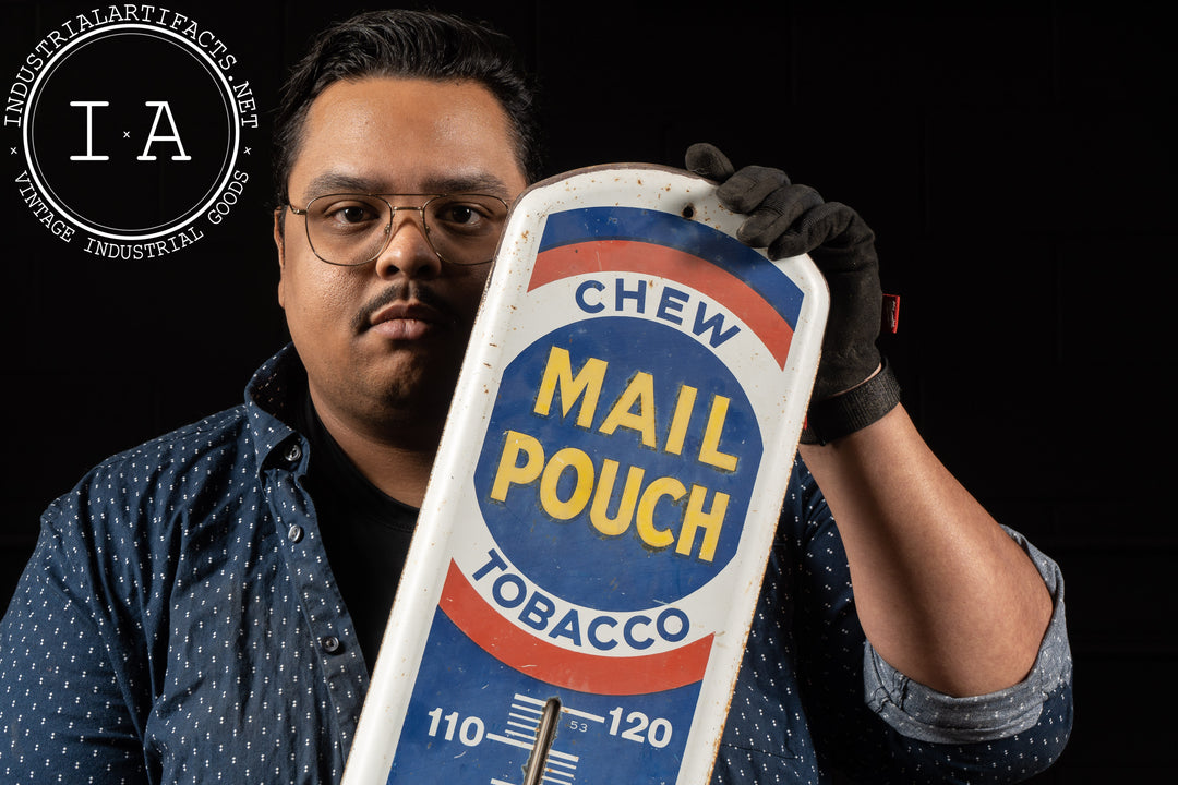 Vintage Mail Pouch Tobacco Promo Thermometer – Industrial Artifacts