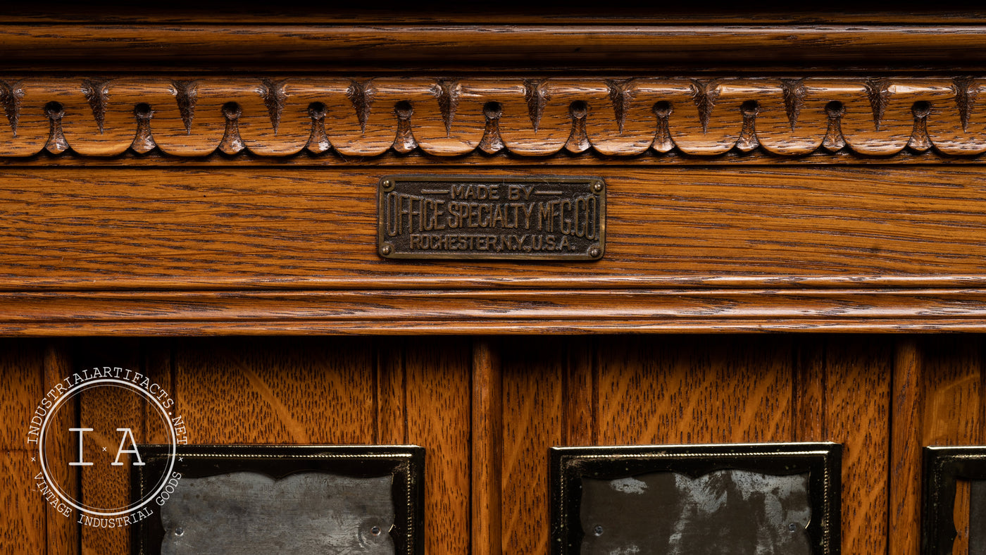 Antique 18 Drawer Ledger Cabinet