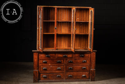 Early American Tobacco Store Cabinet