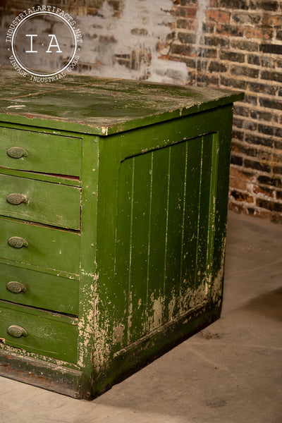 c. 1900 Industrial Foundry Flat File Counter