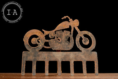 Vintage Rustic Motorcycle Wall Decor Piece
