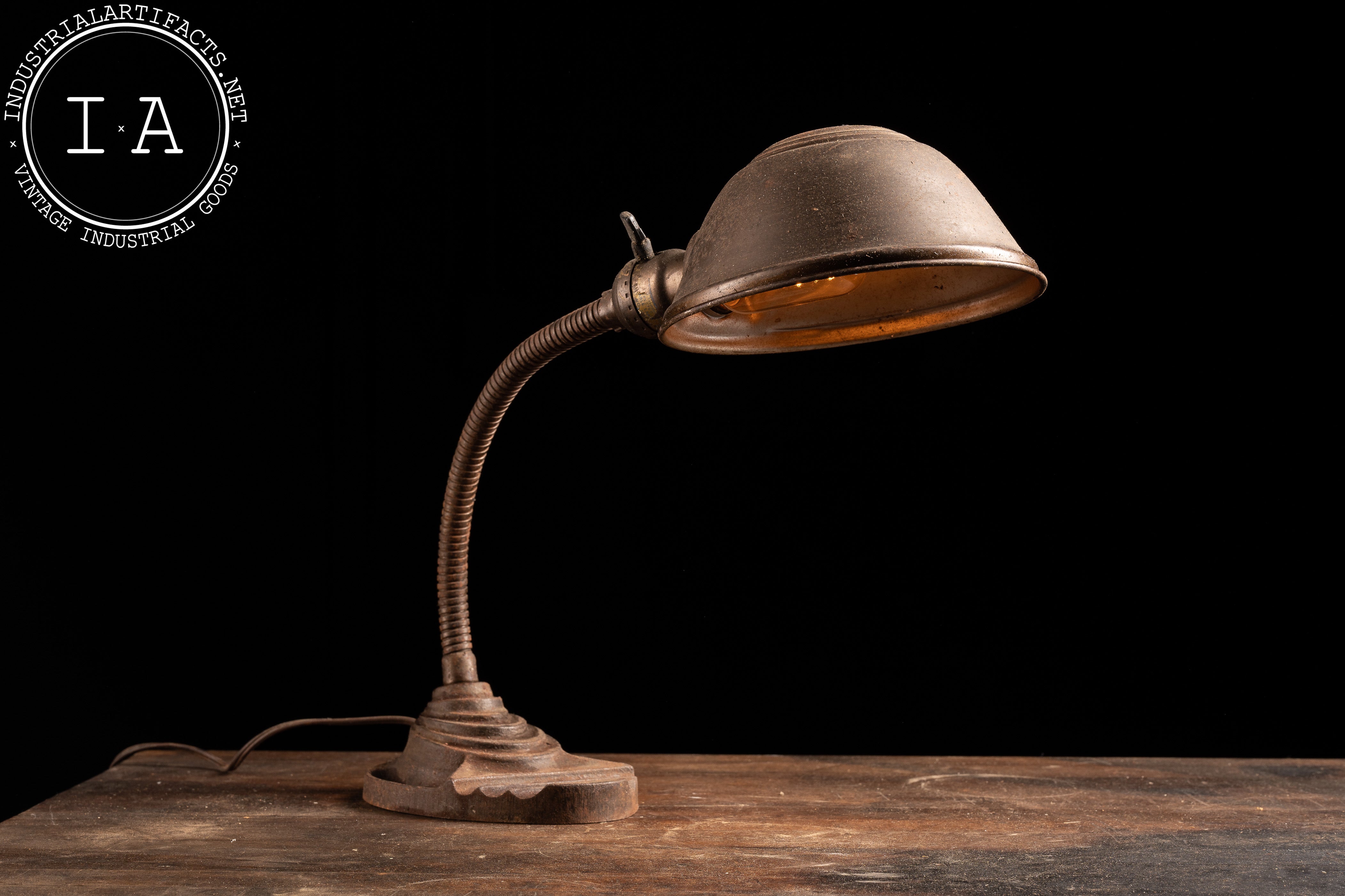 Antique Art Deco Gooseneck Lamp – Industrial Artifacts