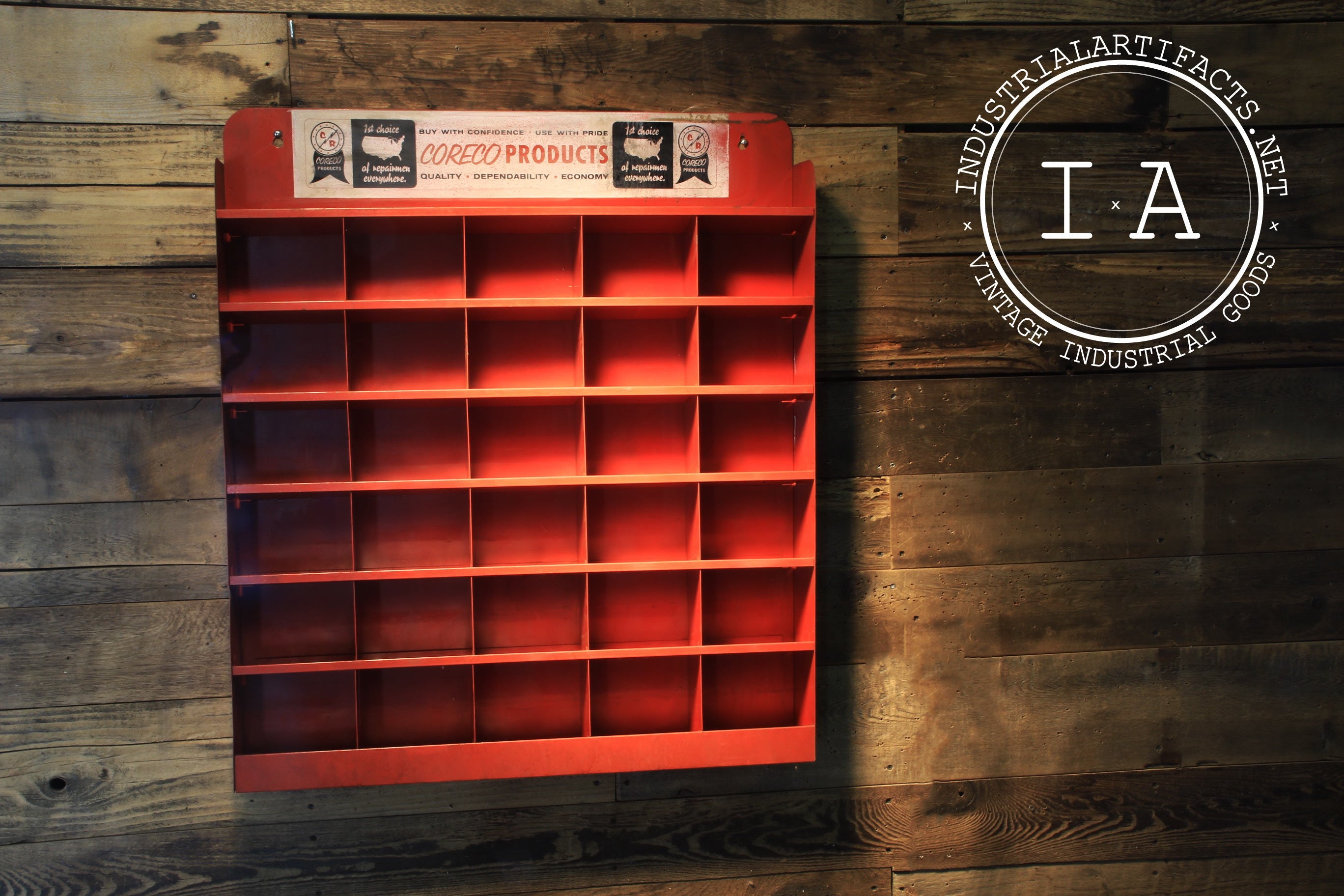 Coreco Wall Mounted Storage Display Industrial Artifacts