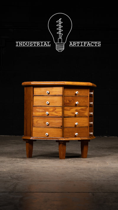 Early 20th Century Wooden Parts Cabinet