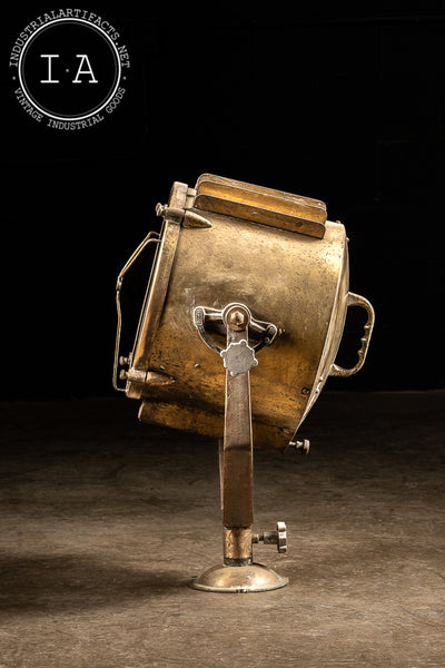 Vintage Brass Nautical Searchlight