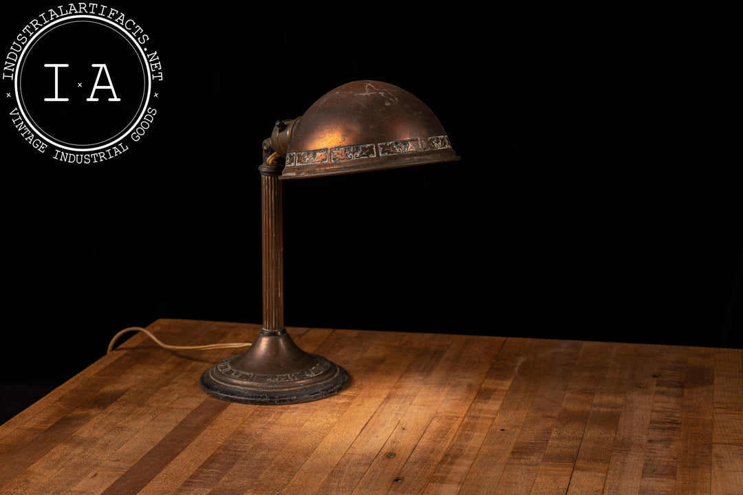 Vintage Greist Adjustable Copper Desk Lamp – Industrial Artifacts