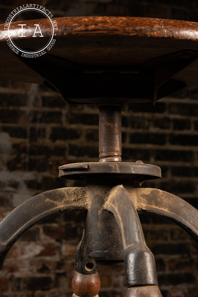 Antique Machinist Stool