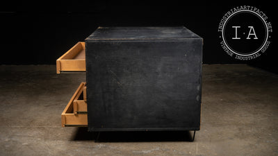 Vintage Industrial Flat File Cabinet with Hairpin Legs