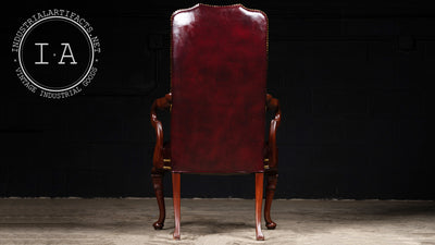 Victorian Oxblood Leather Armchair