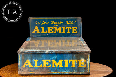 c. 1920 Alemite Point Of Sale Automotive Display Case