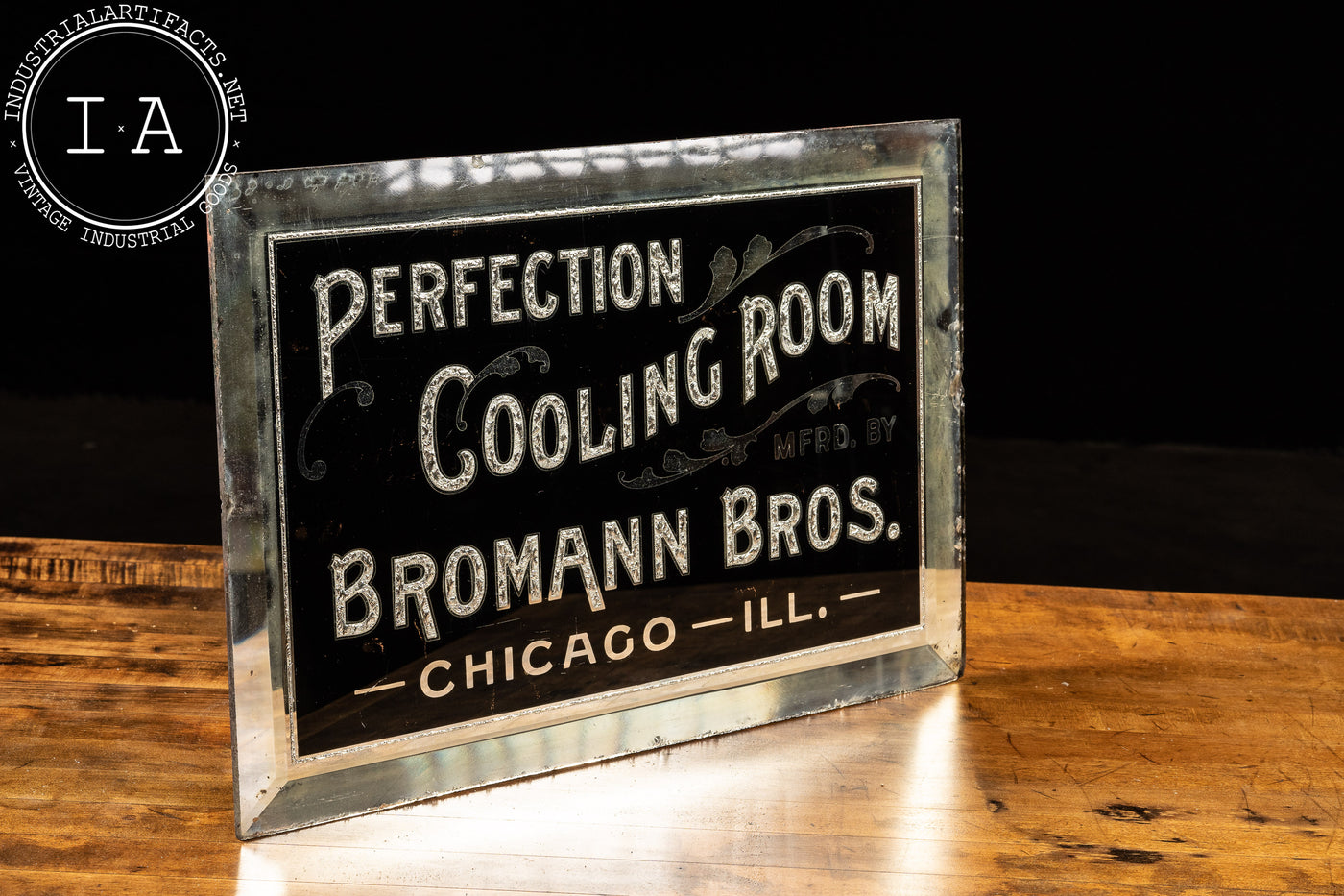 c. 1910 Chicago Butcher Shop Bromann Bros Sign
