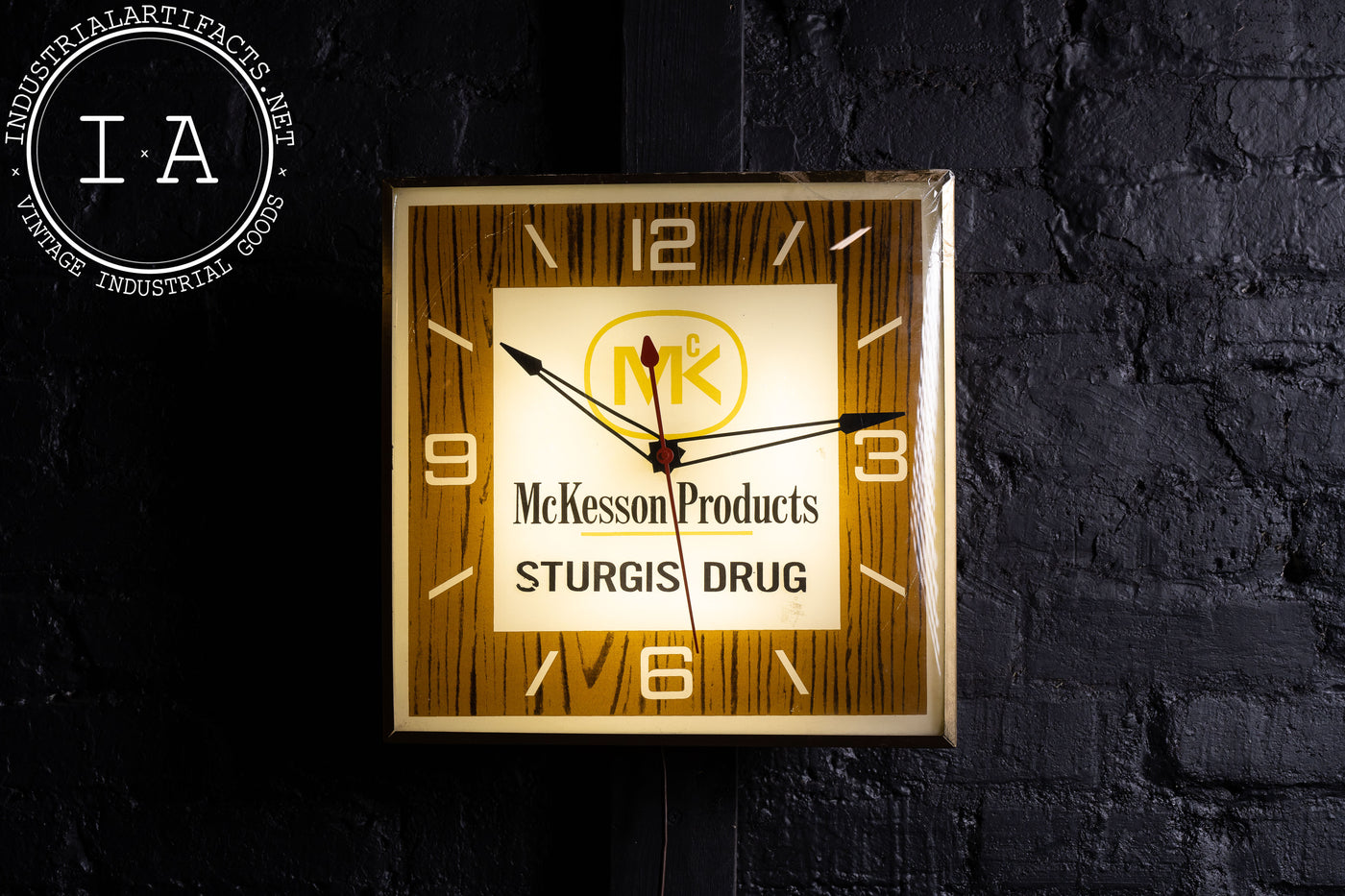 Vintage McKesson Products Sturgis Drug Clock