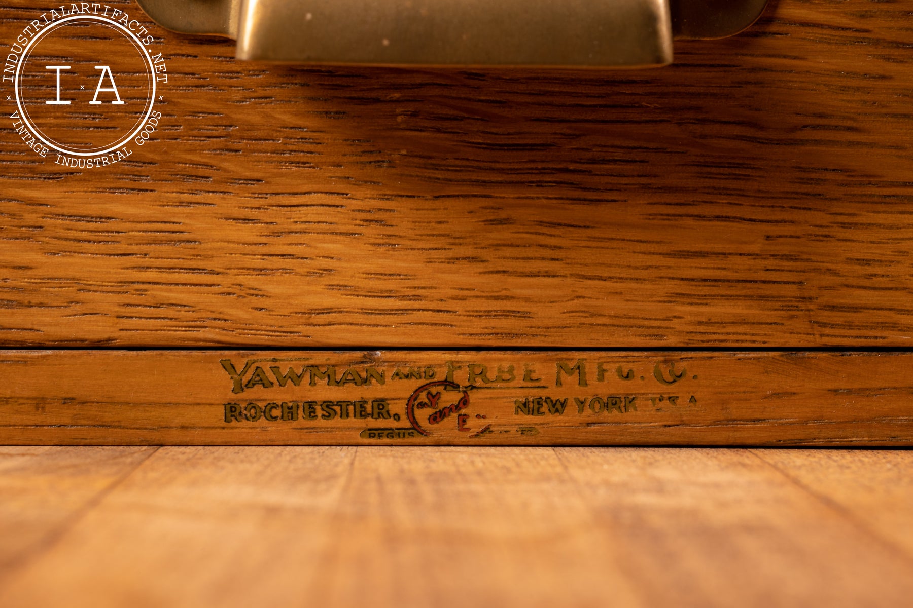 Early 20th Century Yawman & Erbe Industrial Card Catalog Industrial