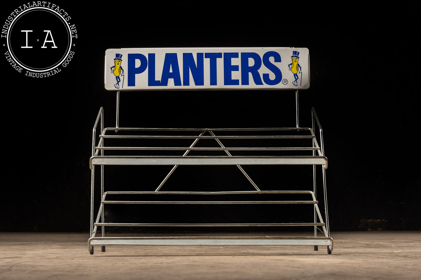 Vintage Planters Peanuts Display Rack