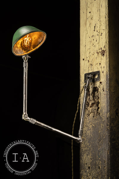 Vintage Industrial Articulated Lamp by Ajusco