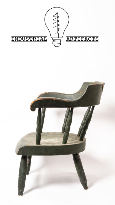 Vintage Wooden Childrens Nursery Chair