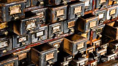 Antique Industrial Hardware 132 Drawer Cabinet