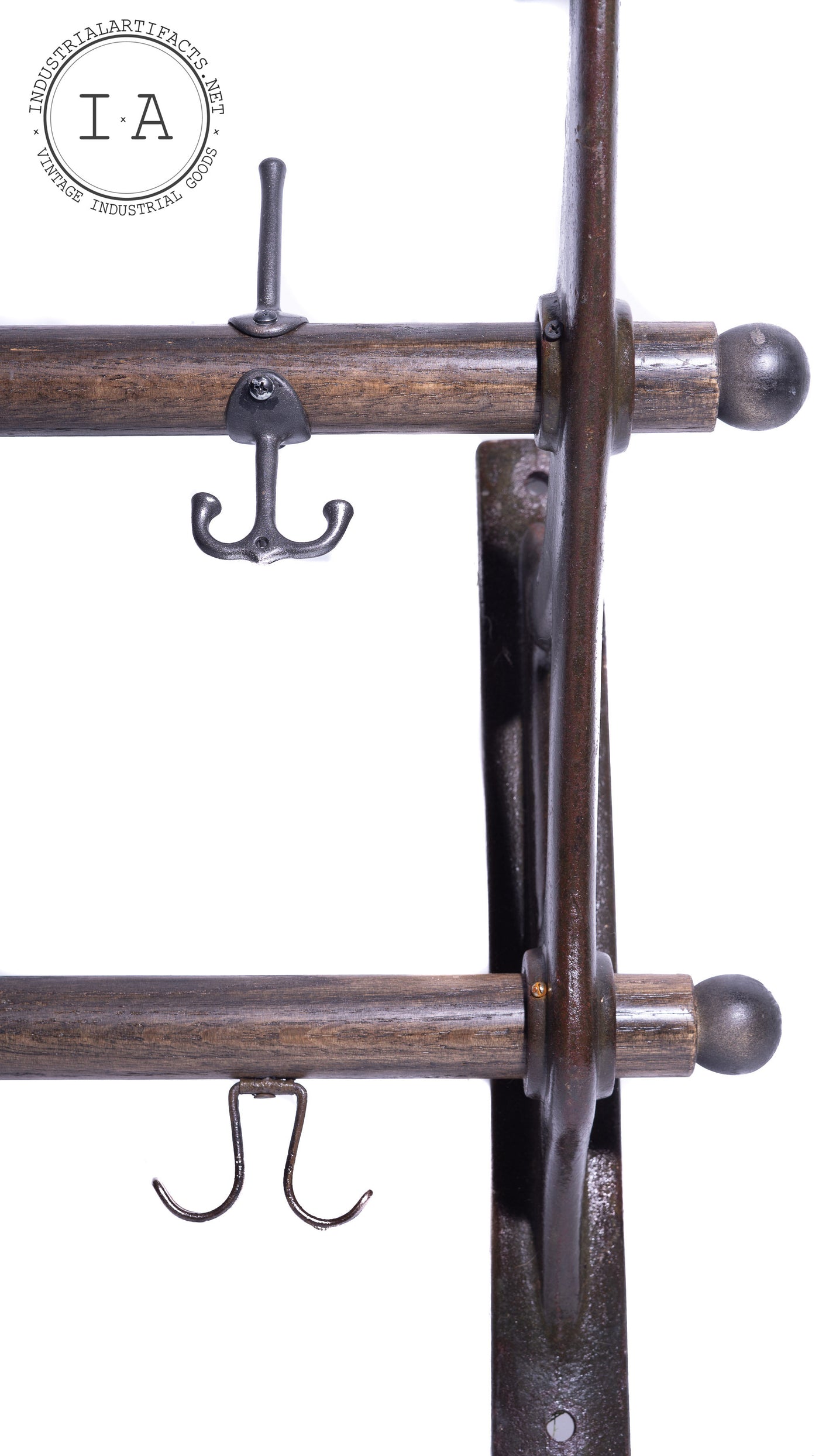 Antique Industrial Barber Shop Coat Rack