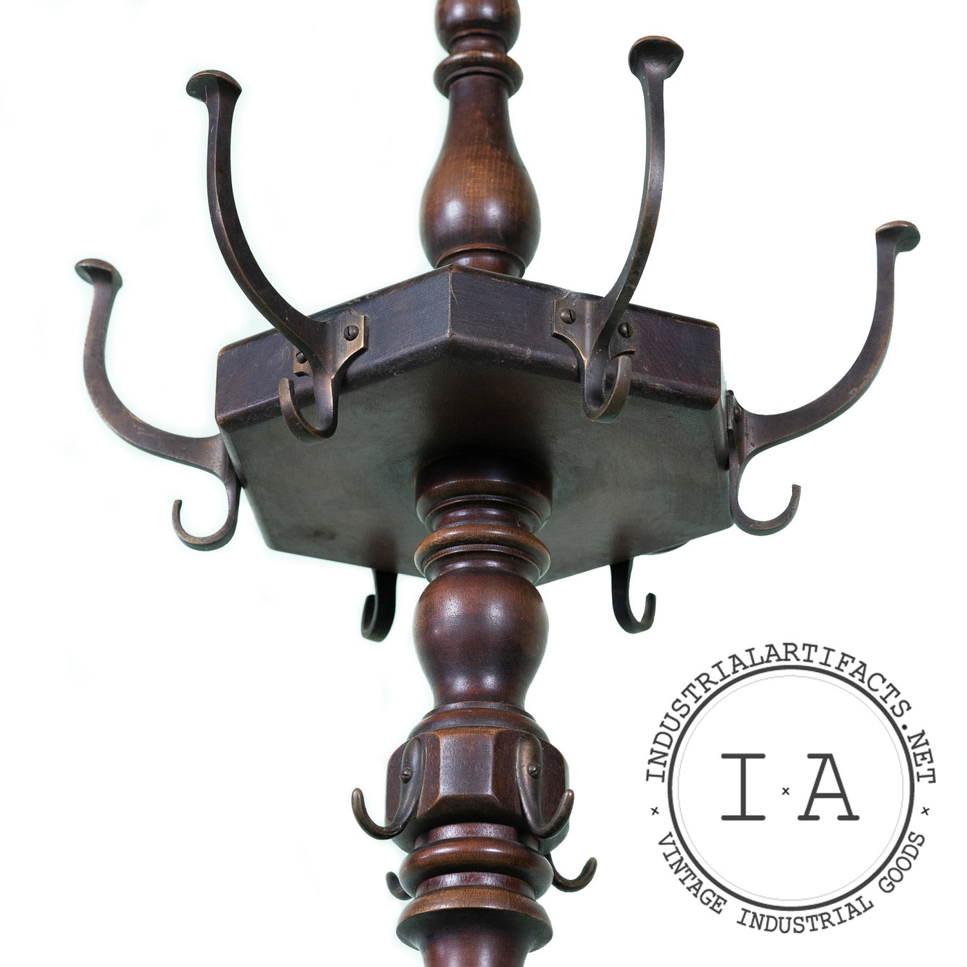 C. 1910 Koken Barber Shop Coat Rack
